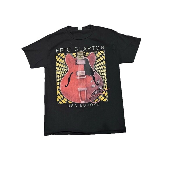 Eric Clapton Men's 2021-2022 USA Europe Tour T-Shirt Iconic Concert Tee Medium - Picture 1 of 4
